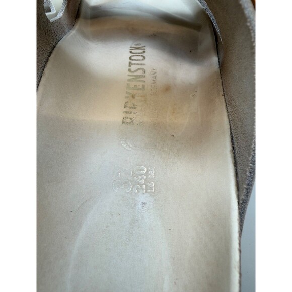 Birkenstock Arizona Big Buckle Patent Leather High Shine Ivory Sandal US 6 EU37 - Picture 8 of 9